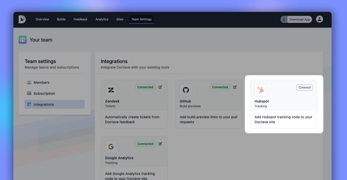 Hubspot Tracking