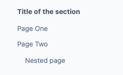 Basic example of sidebar navigation