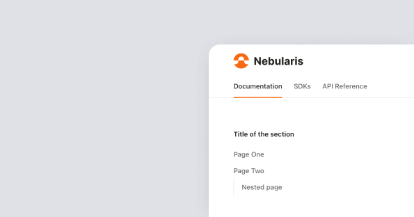 Basic example of sidebar navigation