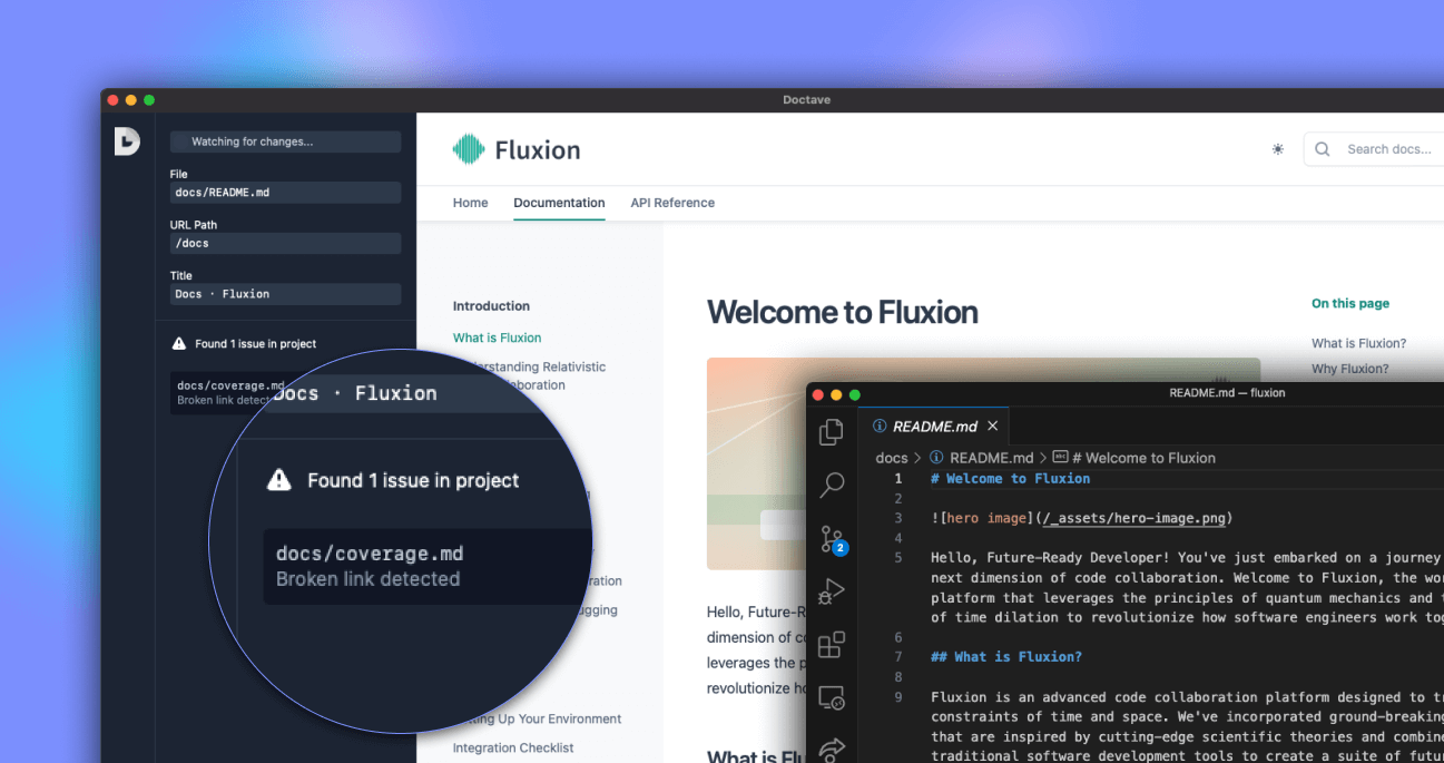 The Doctave desktop app