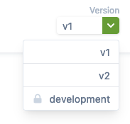 You can list your versions in your site