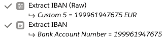New IBAN extraction rules