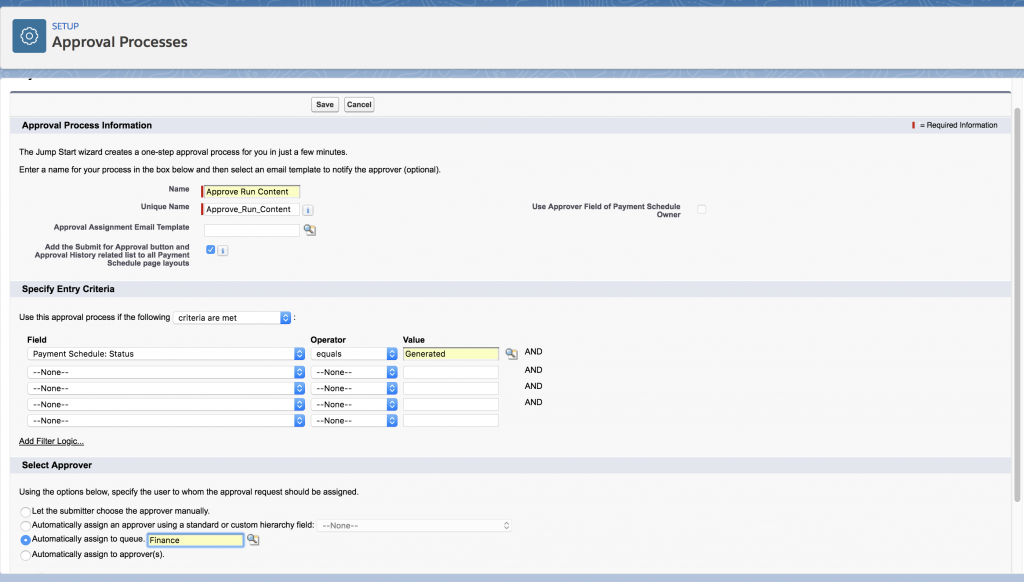 Create content approval
