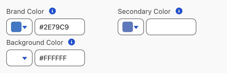 Payment Form brand color setting