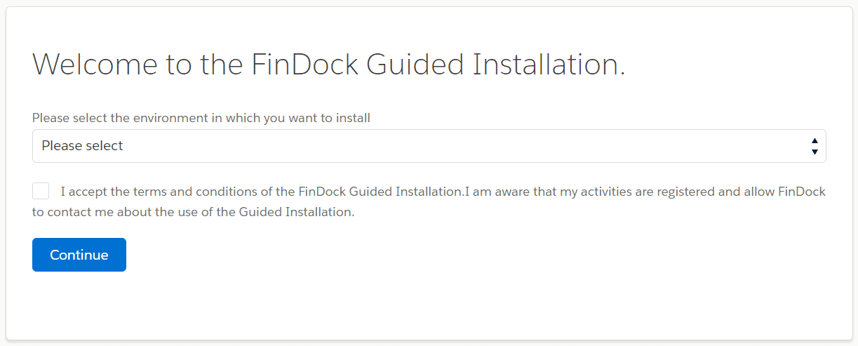 Installer org selection