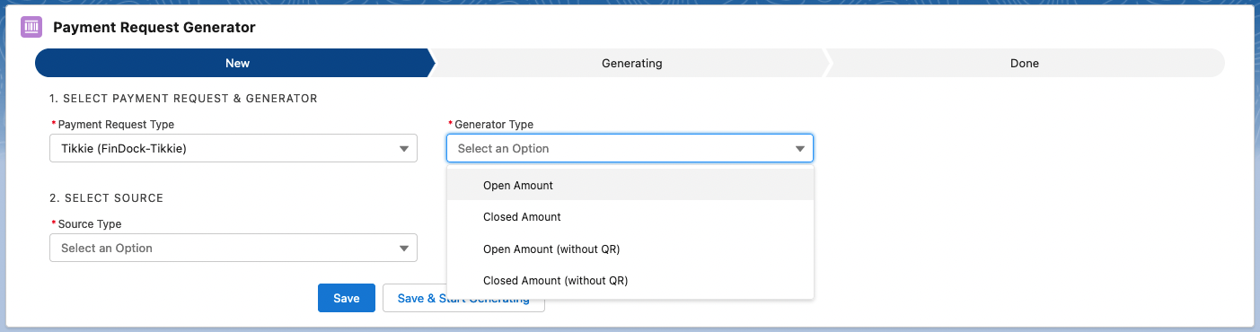 New Tikkie generation options