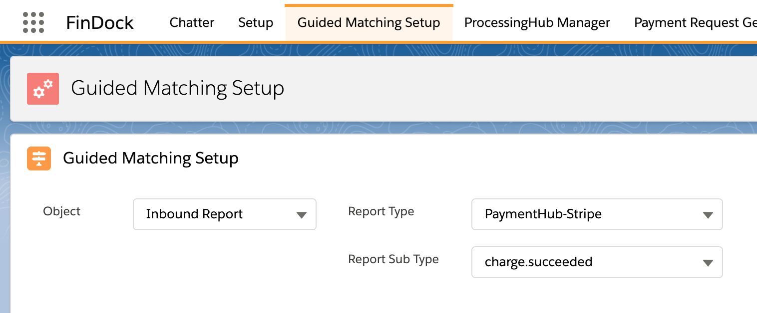 Guided Matching Setup Notification
