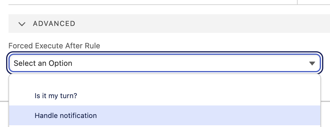 Guided Matching Setup force execute