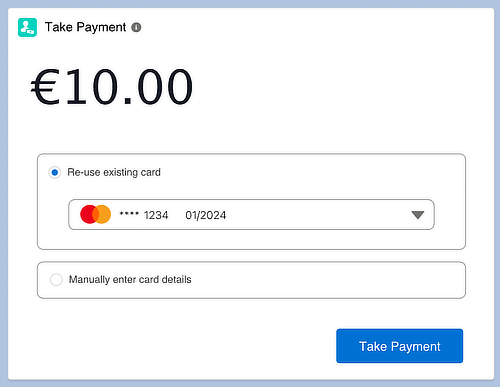 MOTO reuse credit card