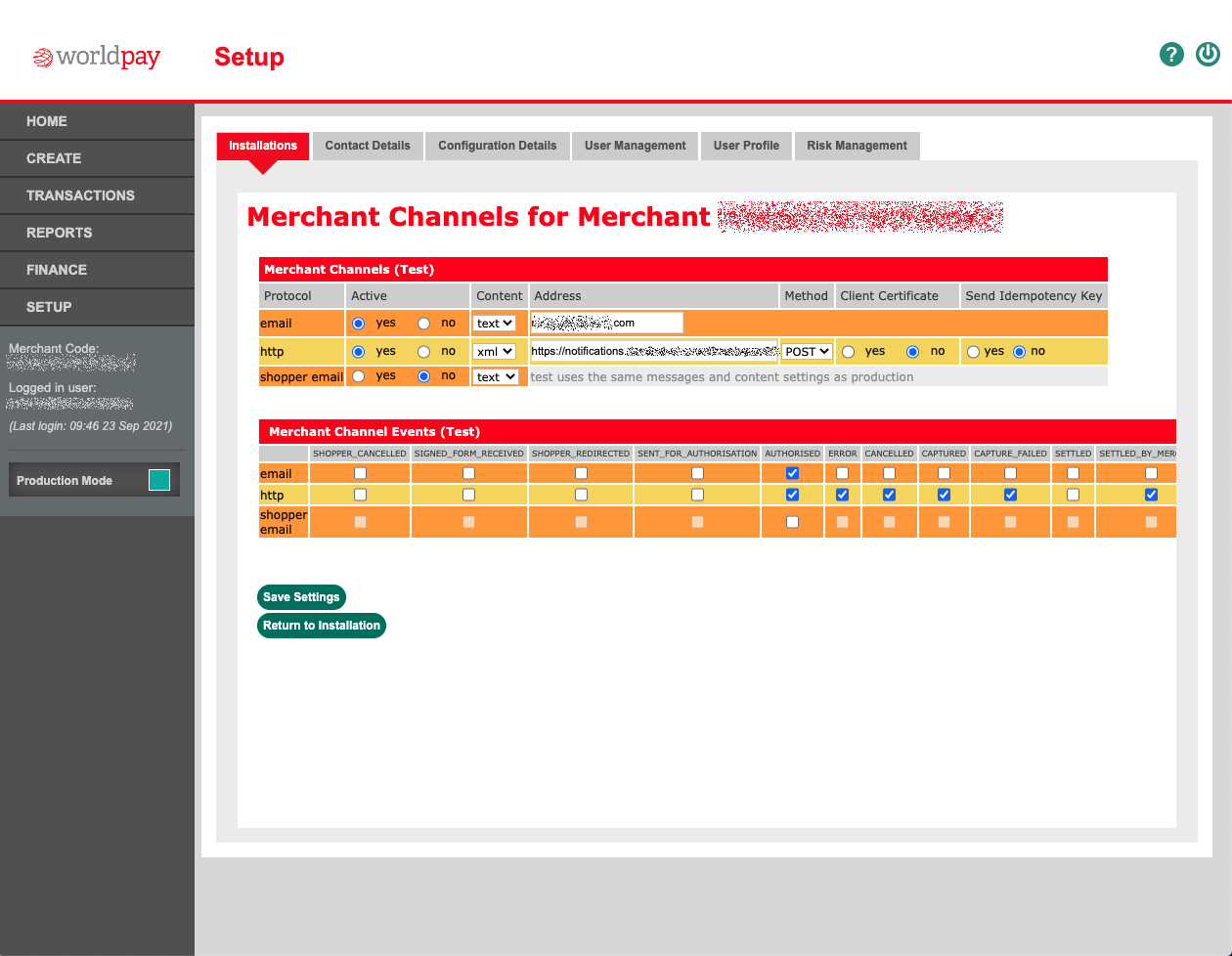 BG350 Merchant Channels