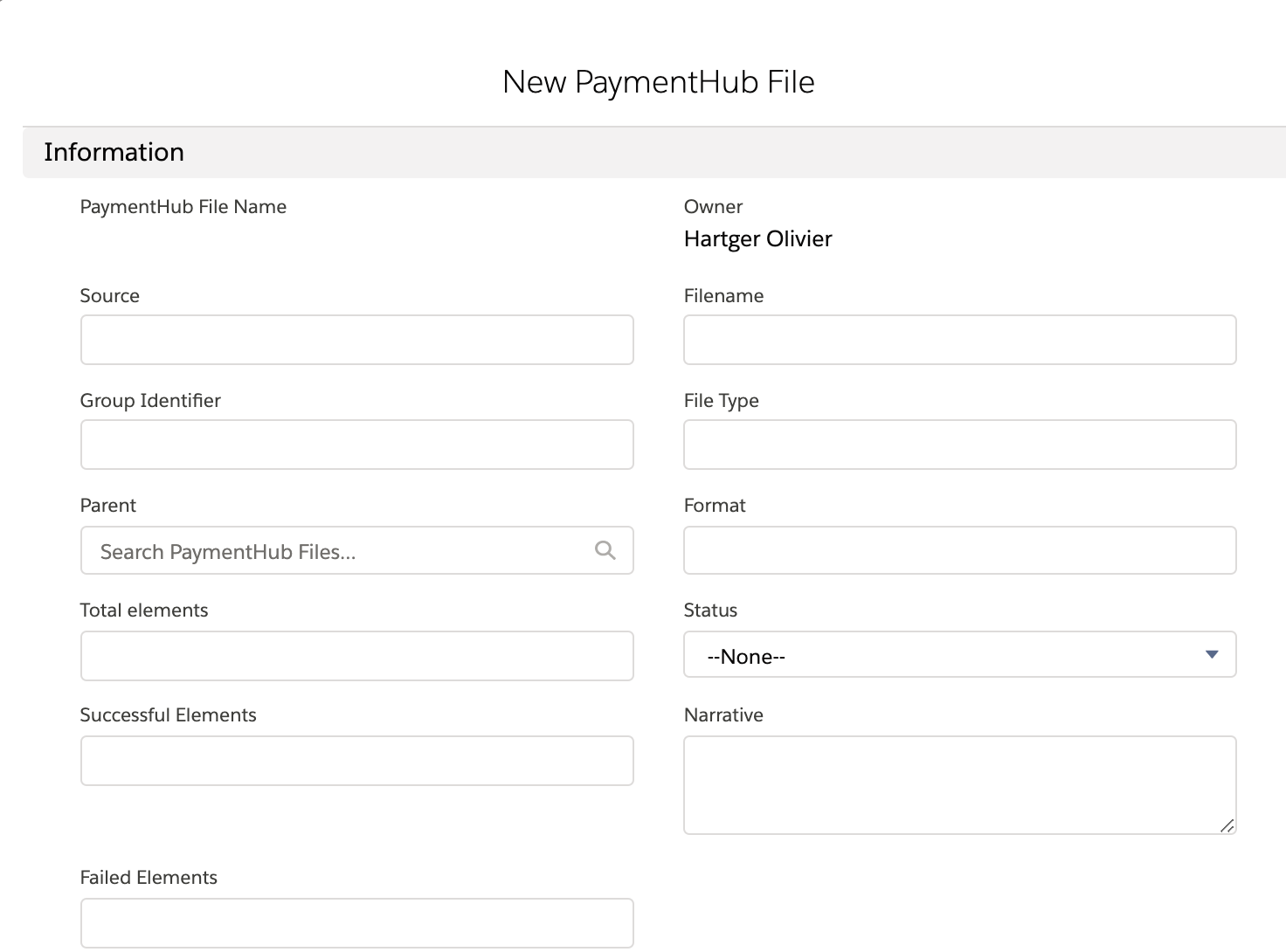 Installment batch new PaymentHub file