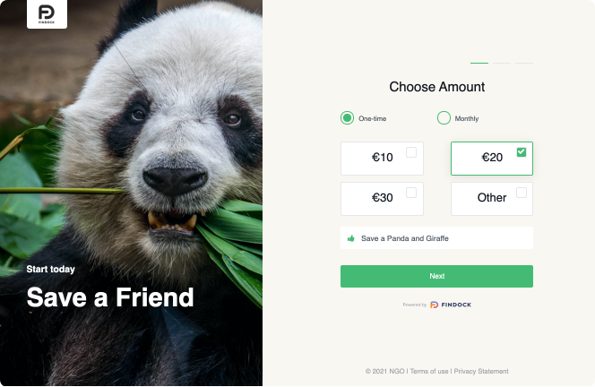 Pages template Panda