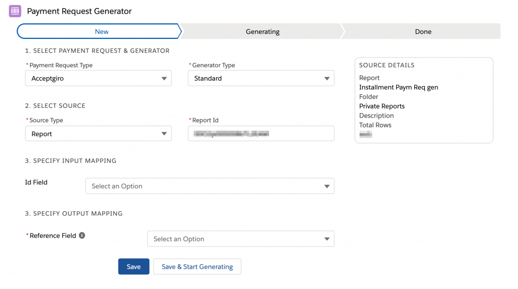Payment Request Generator