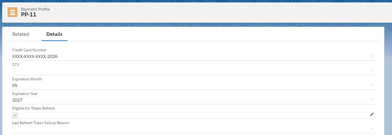 Refresh credit card token setting for Axerve payment extension