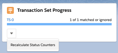 Recalculate status counters on a transaction set