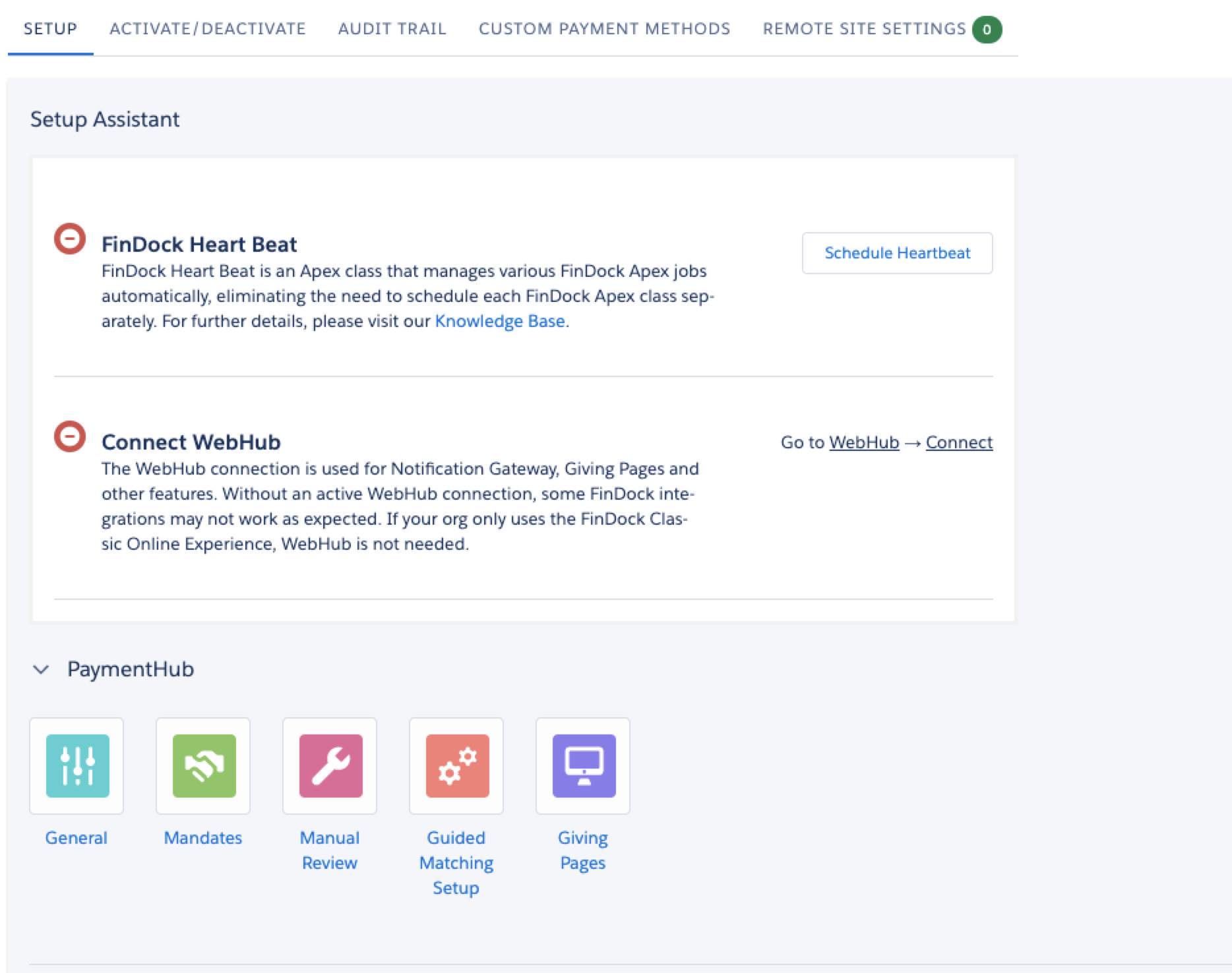 FinDock Setup Assistant