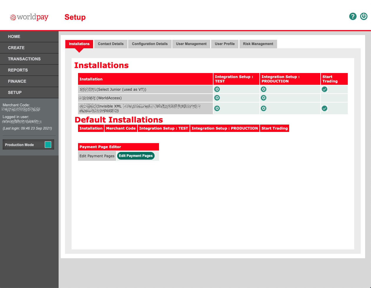 BG350 Installations setup