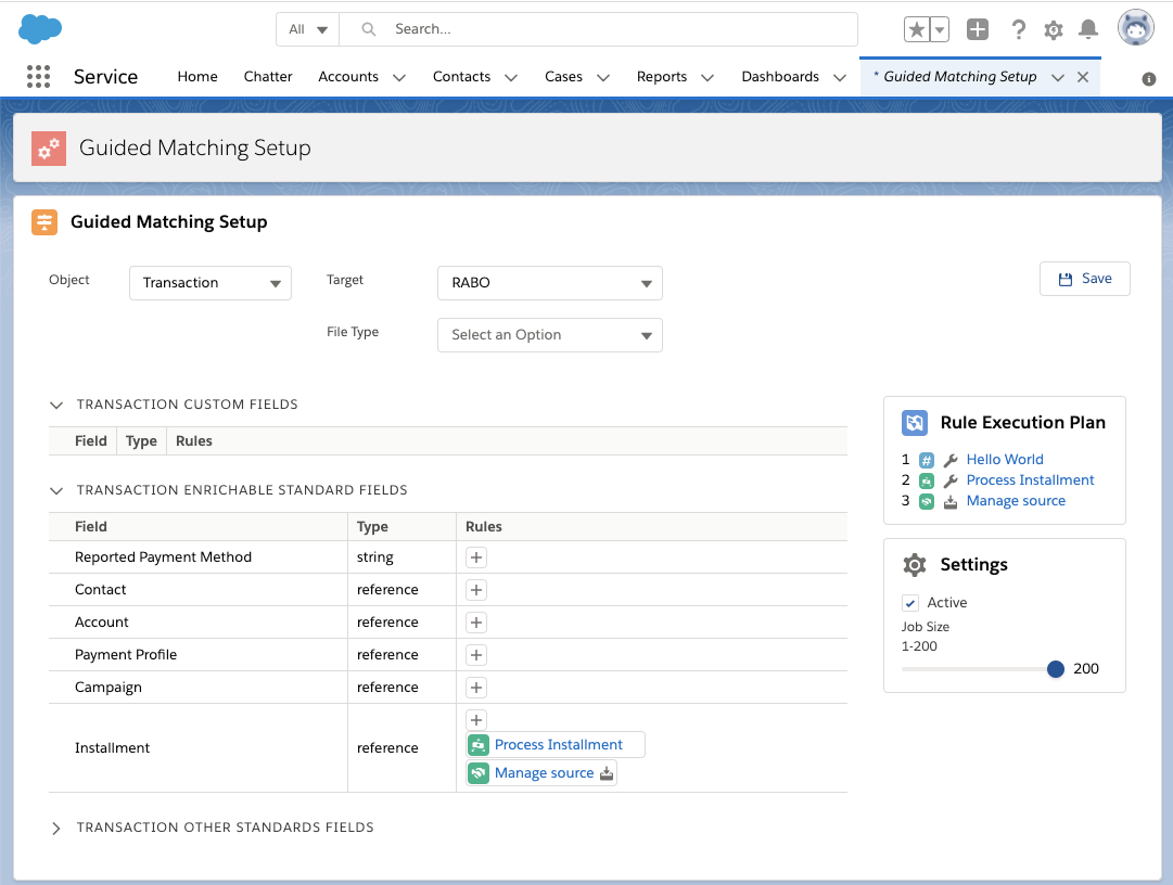 Clickable rules in Rule Execution Plan