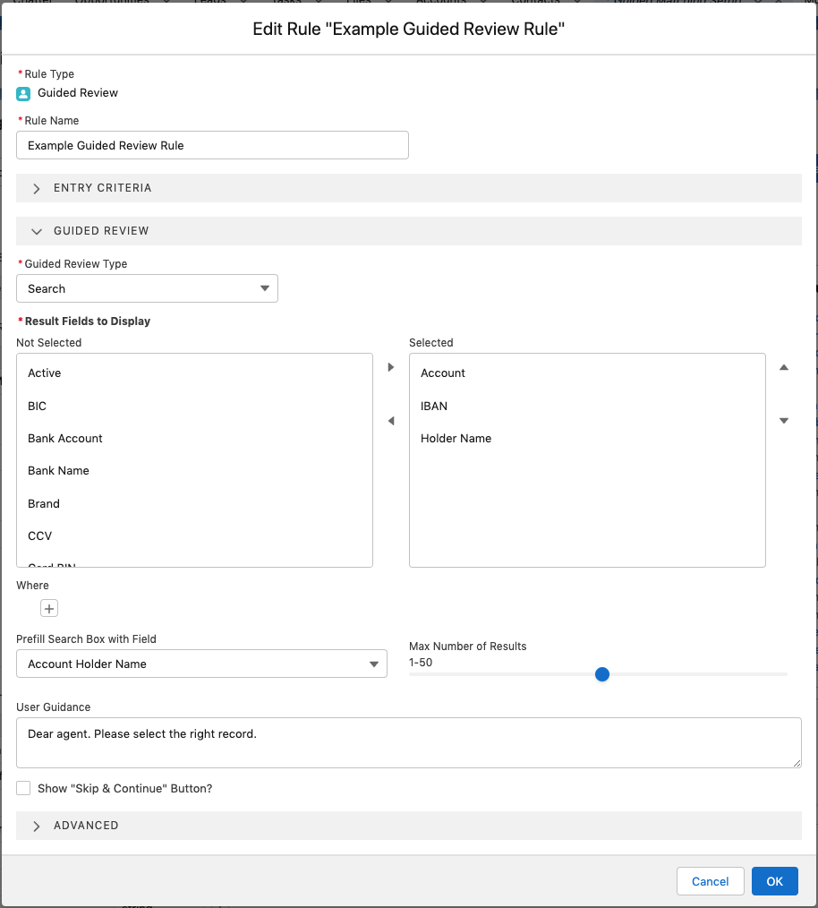 Guided Matching guided review