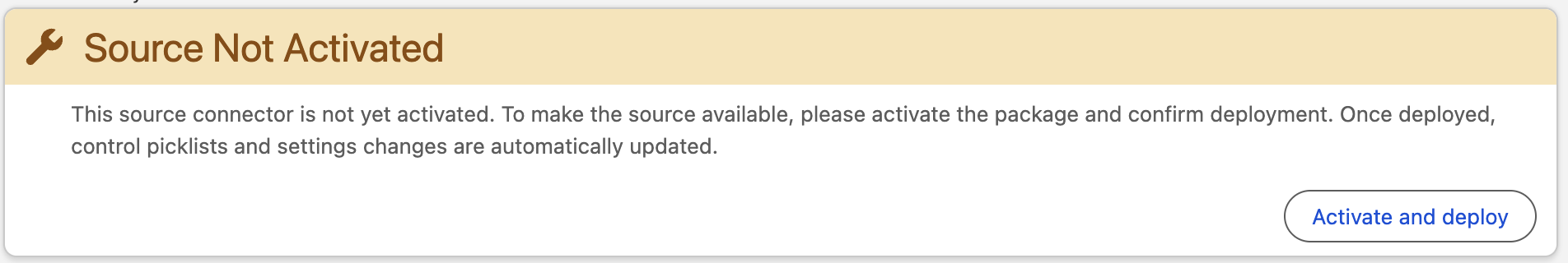 Deploy and activate source prompt