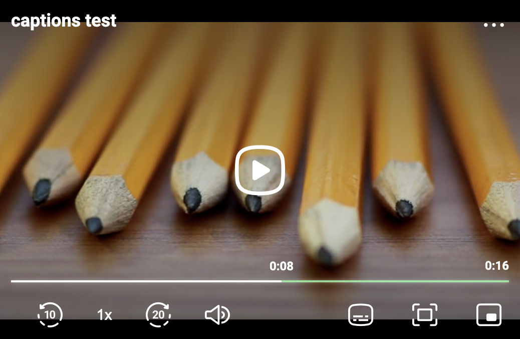 Setting the playback bar color for unplayed, buffered section