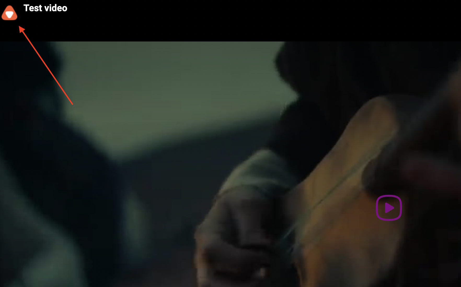 Showing a custom logo in the api.video player