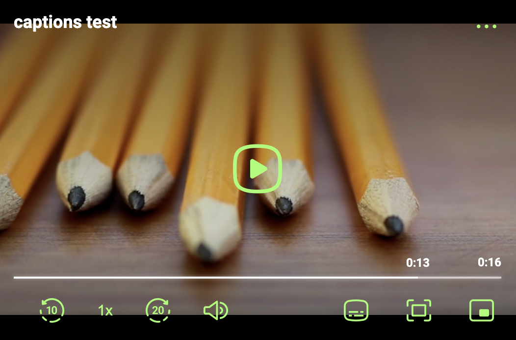 Setting the player control color